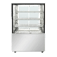 Bromic ambient food display cabinet with glass shelves and stainless steel base, ideal for showcasing pastries, baked goods, and non-refrigerated items in cafés, bakeries, and foodservice venues.