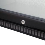 Image of the lock of a bromic BB0120GD-NR-1 under bench display bar fridge.