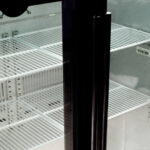 Image of the door handle of a bromic BB0200GD-NR-1 under bench display bar fridge.