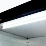 Image of the LED light of a bromic BB0200GDS-NR-1 under bench display bar fridge.