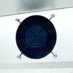 Image of the fan of a bromic BB0330GD-NR-1 under bench display bar fridge.