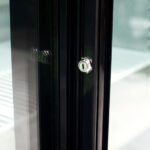 Image of the lock of a bromic BB0330GDS-NR-1 under bench display bar fridge.
