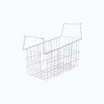 Image of a white basket with upright handles that fits a bromic CF0200ATCG-NR chest freezer.