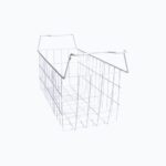 Image of a white basket with upright handles that fits a bromic CF0200FTFG-NR chest freezer.