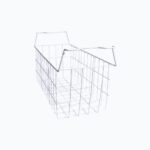 Image of a white basket with upright handles that fits a bromic CF0300FTFG-NR chest freezer.