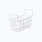 Image of a white basket with upright handles that fits a bromic CF0600ATCG-NR chest freezer.