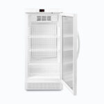 Image of a 220L display medical and vaccine fridge, door opened.