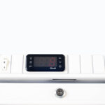 Image of the temperature controller of a bromic MED0220GD-NR medical fridge.