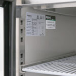 Image of the horizontal shelf rail of a bromic UBC1360GD-NR under bench display fridge.