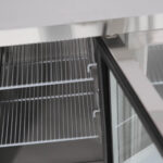Image of the door of a bromic UBC1795GD-NR under bench display fridge.
