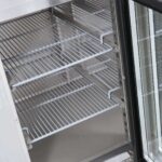Image of the shelves of a bromic UBC2230GD-NR under bench display fridge.