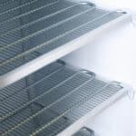 Image of the shelves of a bromic UF0374LS-NR upright display freezer.