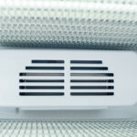 Image of the fan of a bromic UF0374S-NR upright display freezer.