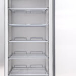 Image of the inside of a bromic UF0650SDF-NR upright storage freezer.