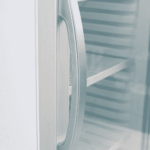 Image of the handle of a bromic GM0220-NR upright display fridge.