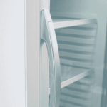 Image of the handle of a bromic GM0300-NR upright display fridge.