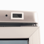 Image of the temperature display of a bromic GM0374-NR upright display fridge.