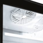 Image of the fan of a bromic GM0690LB-NR upright display fridge.