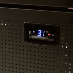 Image of the temperature controller of a bromic GM0690LB-NR upright display fridge.