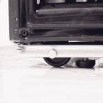Image of the castors of a bromic GM0980LS-NR upright display fridge.