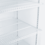 Image of the shelves of a bromic GM1000LBECO upright display fridge.