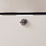 Image of the lock of a bromic GM1000LWCAS upright display fridge.