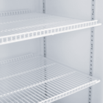 Image of the shelves of a bromic GM1000LWECO upright display fridge.