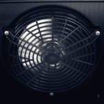 Image of the fan of a bromic GM1100B-NR upright display fridge.
