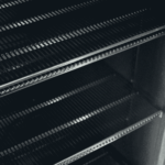 Image of the shelves of a bromic GM1100B-NR upright display fridge.