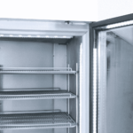 Image of the inside of a bromic GM1100LB-NR upright display fridge.