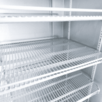 Image of the shelves of a bromic GM1100LS-NR upright display fridge.