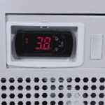 Image of the temperature controller of a bromic GM1100LS-NR upright display fridge.
