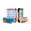 Collection of Bromic refrigeration units including multideck display fridges, upright freezers, and ice cream merchandisers—designed for diverse food and beverage storage in commercial and retail environments.