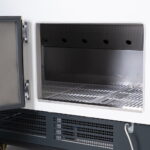 Image of the rear storage of the bromic deli display fridge.