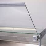 Image of the front glass of the bromic square deli display fridge.