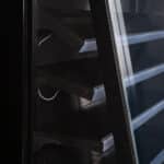 Image of the adjustable shelf tiers of a bromic semi vertical display fridge.
